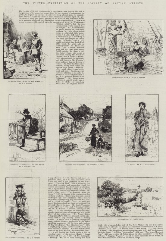 The Winter Exhibition of the Society of British Artists by Lionel Charles Henley
