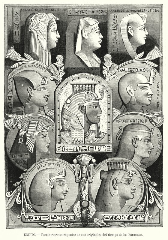 Ancient Egyptian Portrait Heads by Lothar Michael Burger