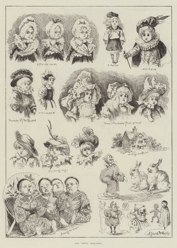 The Truth Doll-Show by Louis Wain