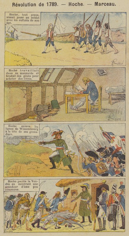 Revolution of 1789, Hoche, Marceau by Louis Charles (after) Bombled