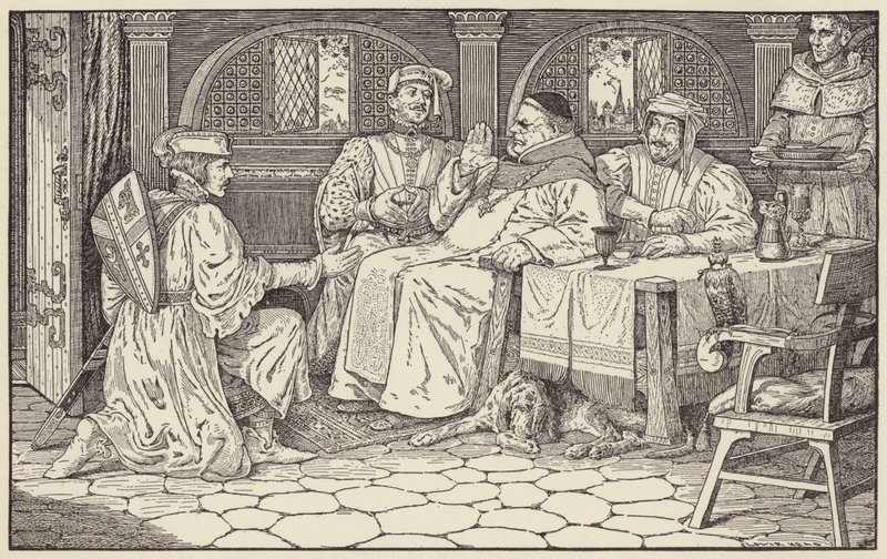 I come to pray thee that thou wilt give me a little time of grace by Louis John Rhead