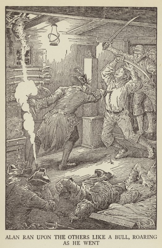 Illustration for Kidnapped by Robert Louis Stevenson by Louis John Rhead