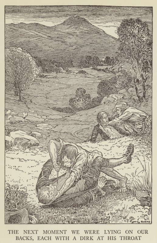 Illustration for Kidnapped by Robert Louis Stevenson by Louis John Rhead