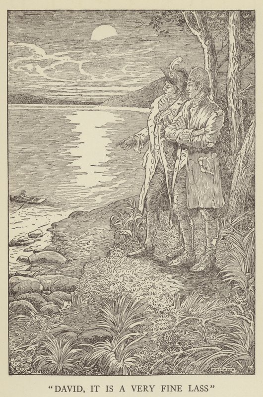 Illustration for Kidnapped by Robert Louis Stevenson by Louis John Rhead