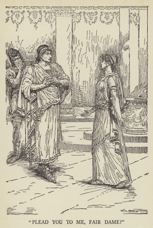 Plead you to me, fair dame? by Louis John Rhead