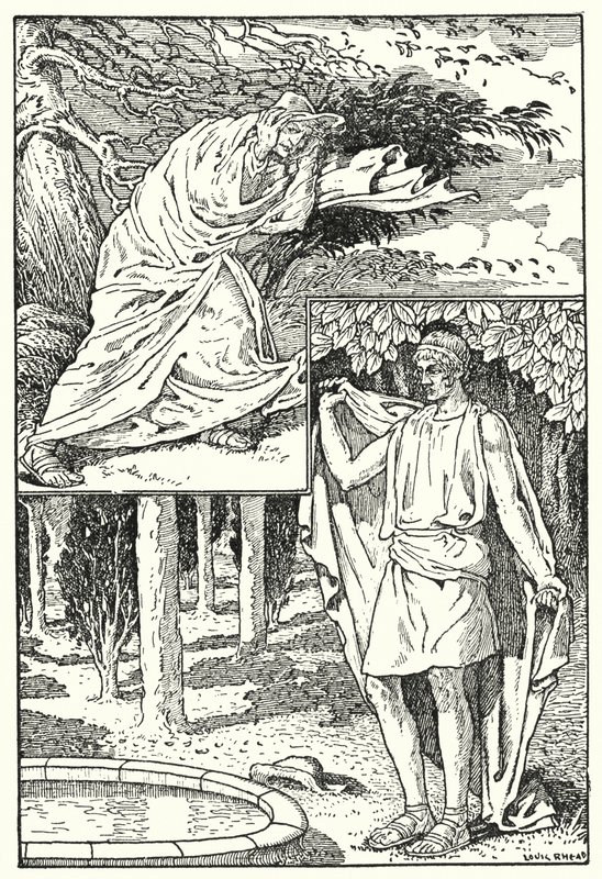 The North Wind and the Sun by Louis John Rhead