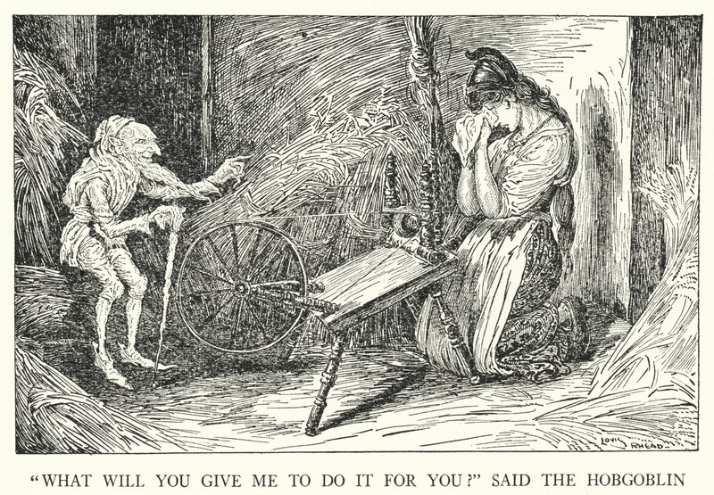 "What Will You Give Me to Do It for You?" Said the Hobgoblin by Louis John Rhead