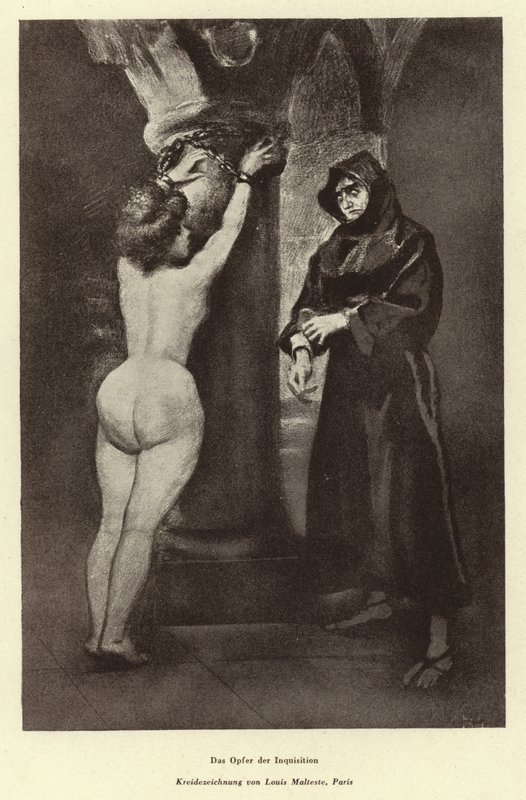 A victim of the Inquisition by Louis Malteste