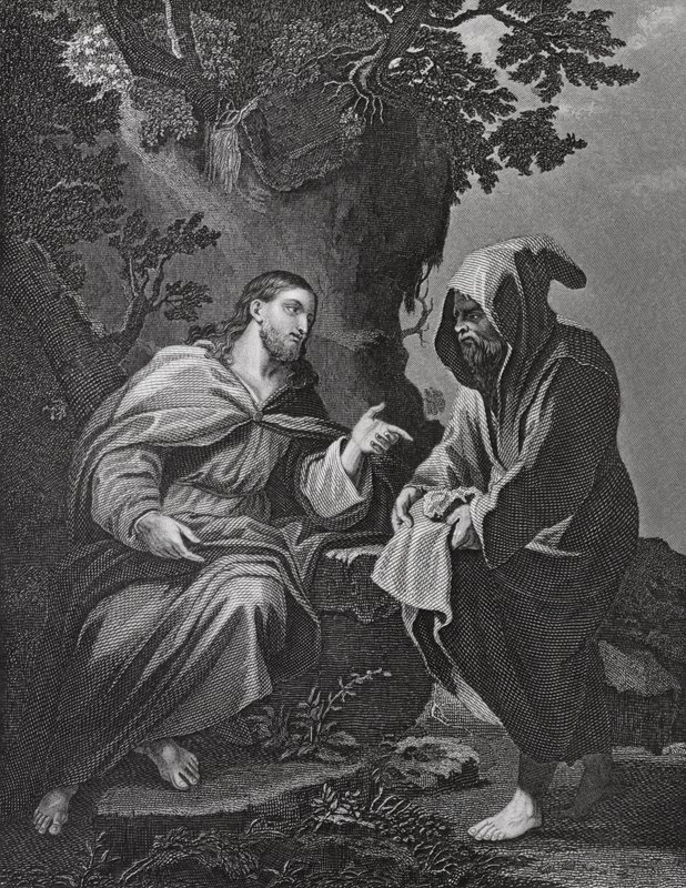 Christ tempted, Luke, Ch 4, vs 3-13 by Luca (after) Giordano