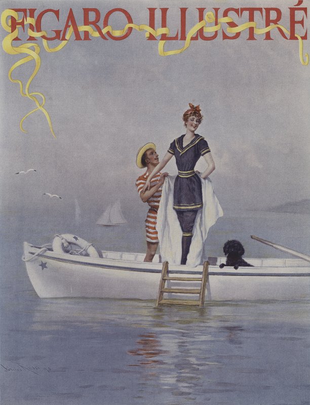 A Full Sea. Cover of Le Figaro Illustre, August 1894 by Lucius Rossi