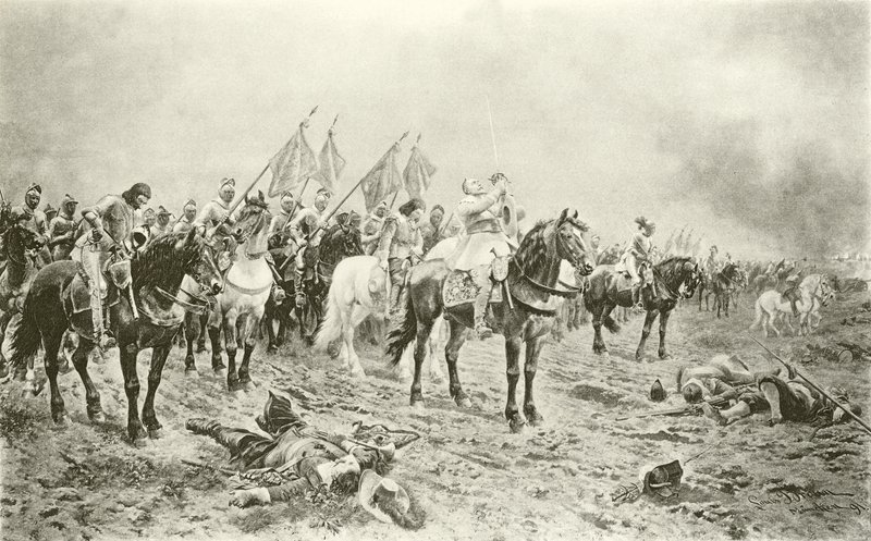 Gustavus Adolphus Before the Battle of Lutzen by Ludwig Braun