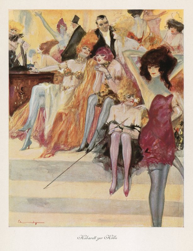 Cabaret in Hell by Ludwig Lutz Ehrenberger
