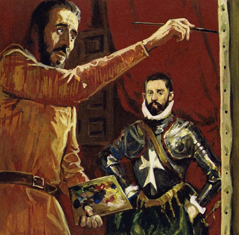 El Greco painting Vincentio Anastagi in Malta by Luis Arcas Brauner