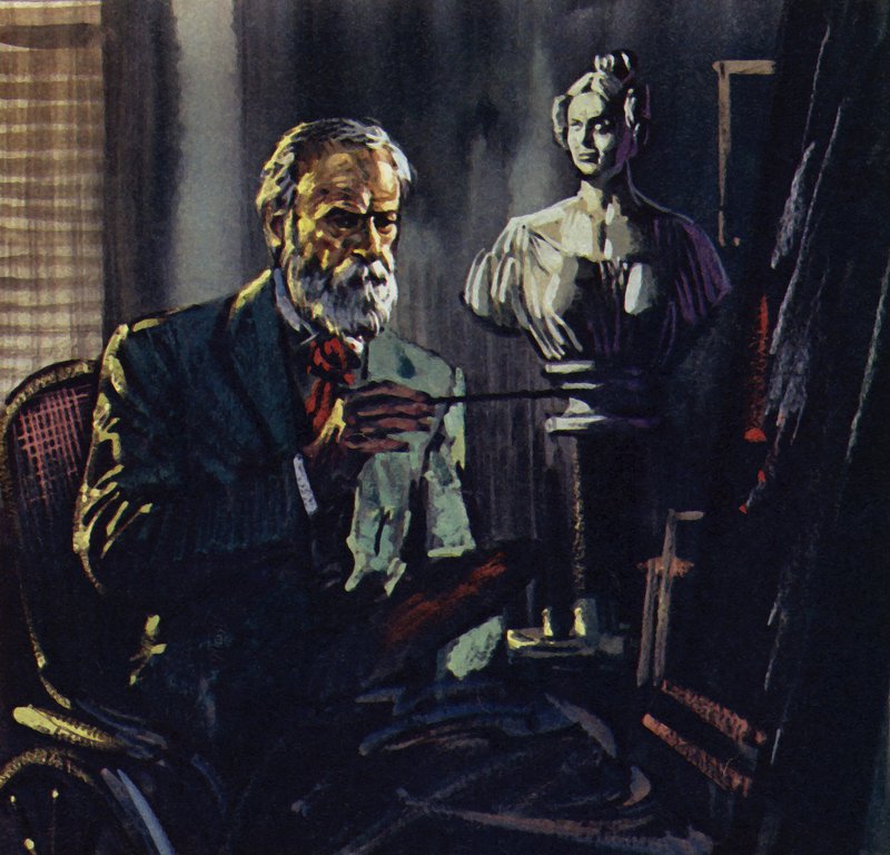 Renoir was confined to a bath chair through rheumatism by Luis Arcas Brauner