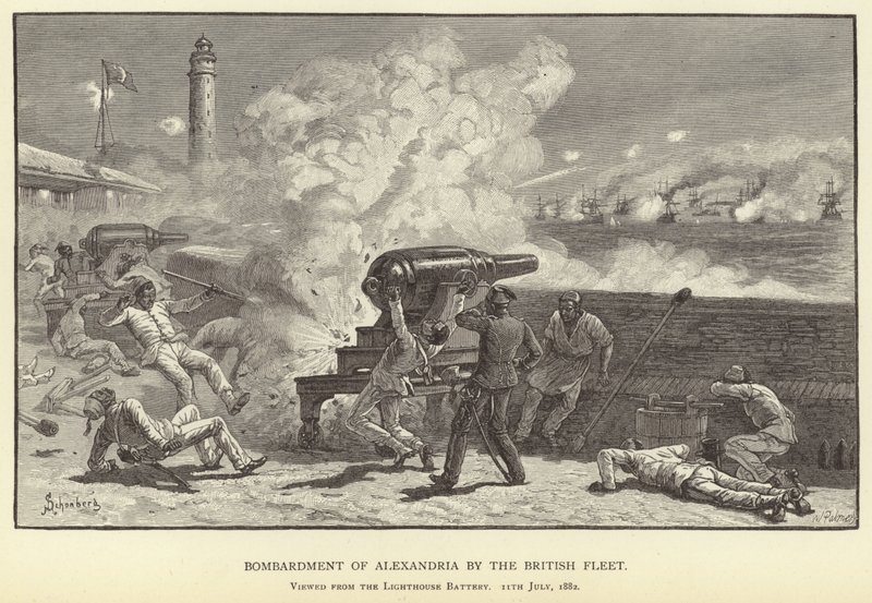 Bombardment of Alexandria by the British Fleet by M. Schonberg