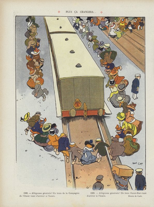 The more things change?. Illustration for Le Rire by Marcel Amable O.L. Capy