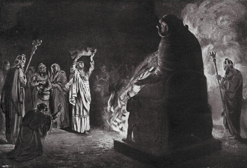 A Phoenician Sacrifice to Moloch by Margaret (after) Dovaston