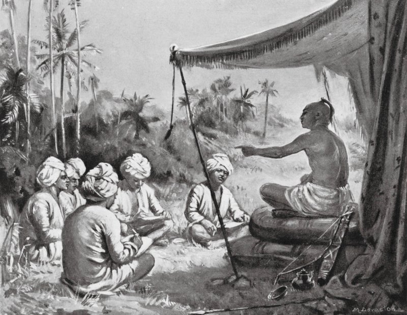 Kulottunga Chola Instructs His Surveyors, AD 1086 by Margaret (after) Dovaston