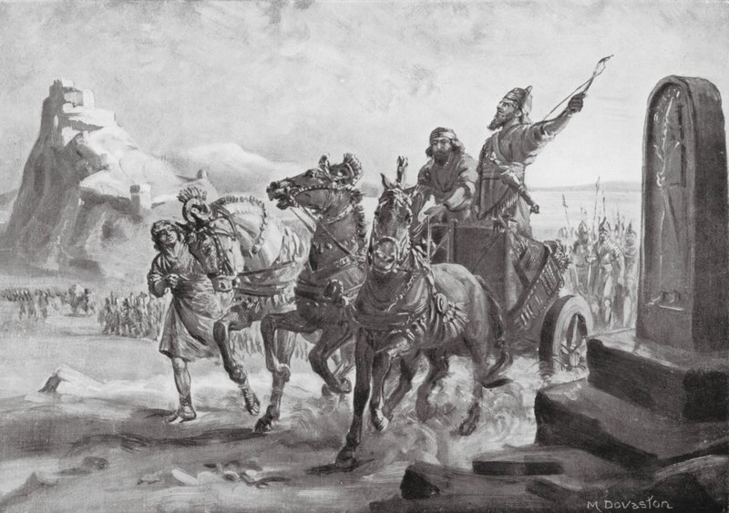 Tiglath-pileser IV Before the Citadel of Turushpa by Margaret (after) Dovaston