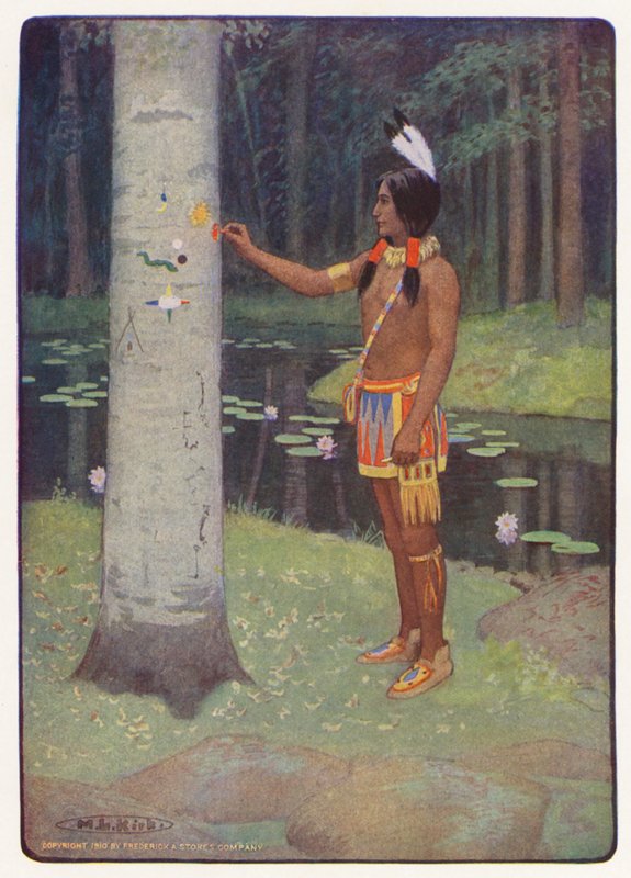 Illustration for Hiawatha by Longfellow by Maria Louise Kirk