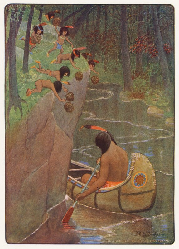 Illustration for Hiawatha by Longfellow by Maria Louise Kirk