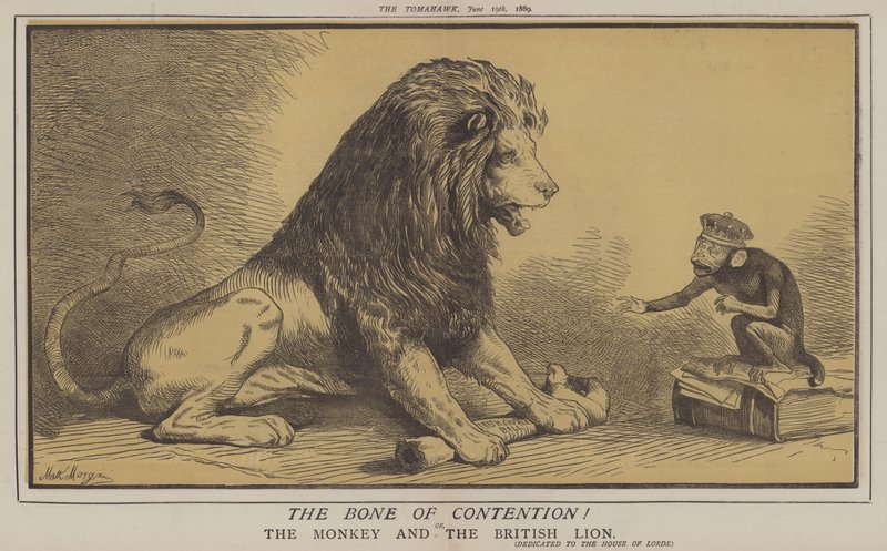 The Bone of Contention! or, The Monkey and the British Lion by Matthew