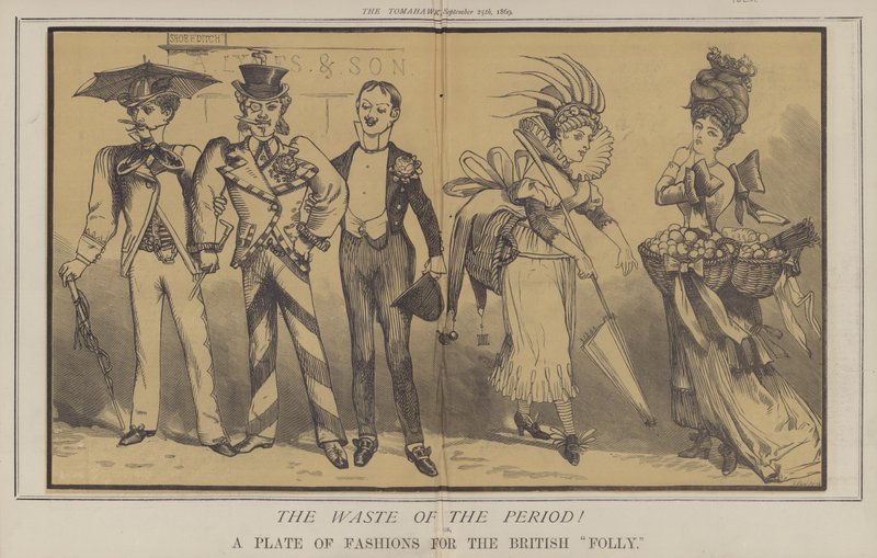 The Waste of the Period! or, A Plate of Fashions for the British Folly by Matthew