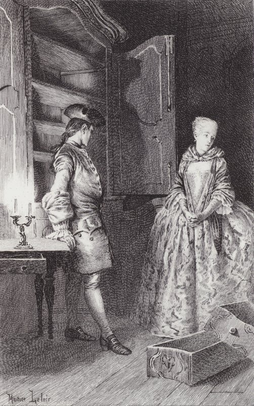 Scene from Manon Lescaut by Maurice Leloir