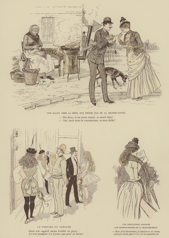 Illustration for Paris Brillant by Maurice Charles Mathieu Bonvoisin