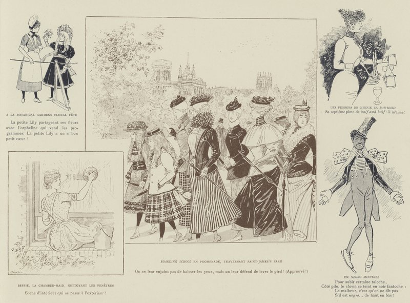 Illustration for The Life of London by Mars by Maurice Charles Mathieu Bonvoisin