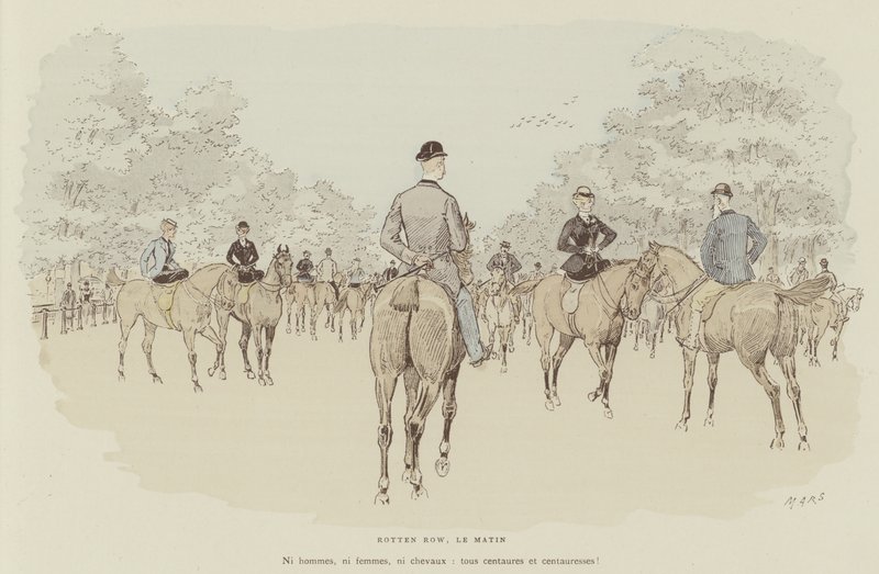 Illustration for The Life of London by Mars by Maurice Charles Mathieu Bonvoisin