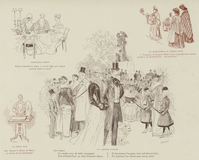 Illustration for The Life of London by Mars by Maurice Charles Mathieu Bonvoisin