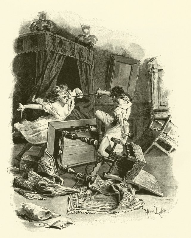 Illustration for The Three Musketeers by Maurice Leloir