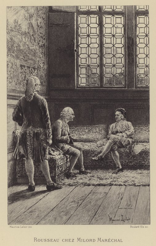 Rousseau visiting Georgel Keith by Maurice Leloir