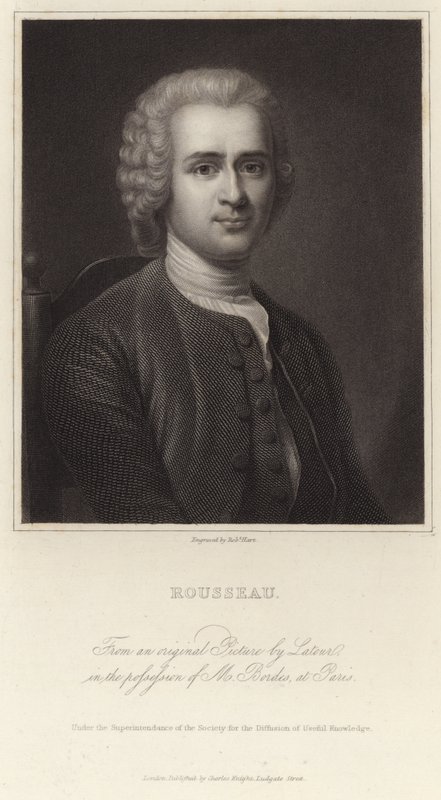 Portrait of Jean-Jacques Rousseau by Maurice Quentin de La Tour
