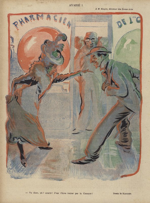 Illustration for Le Rire by Maurice Radiguet