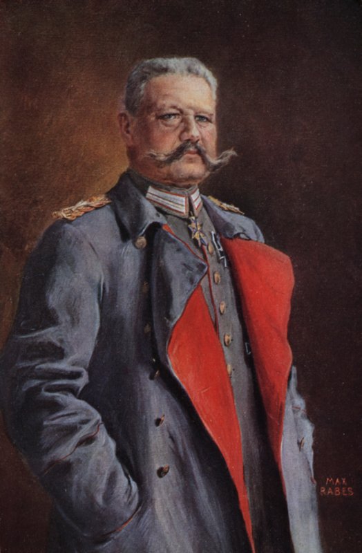 Field Marshal Paul von Hindenburg, commander of the German army in World War I by Max Rabes