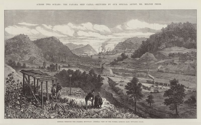 Across Two Oceans, the Panama Ship Canal by Melton Prior