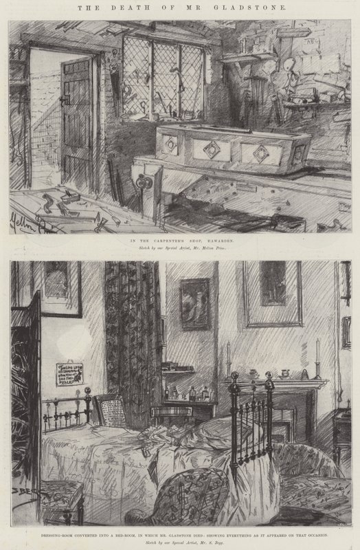 The Death of Mr Gladstone by Melton Prior