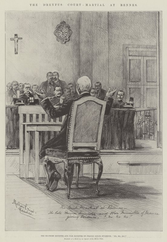The Dreyfus Court-Martial at Rennes by Melton Prior