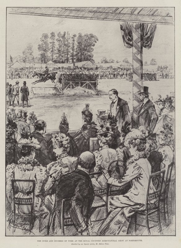 The Duke and Duchess of York at the Royal Counties Agricultural Show at Portsmouth by Melton Prior