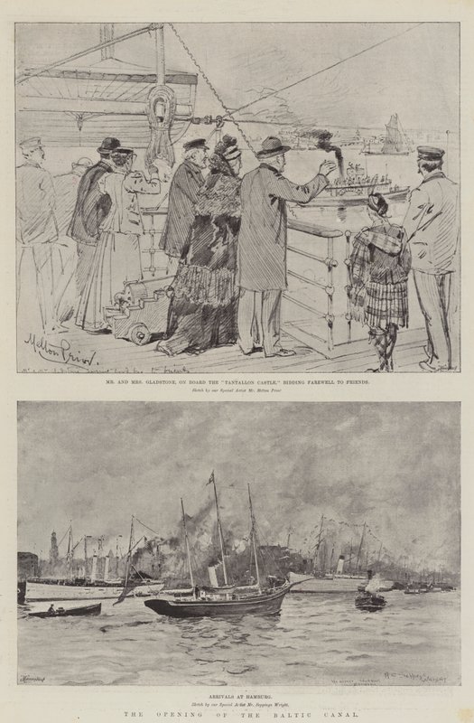 The Opening of the Baltic Canal by Melton Prior