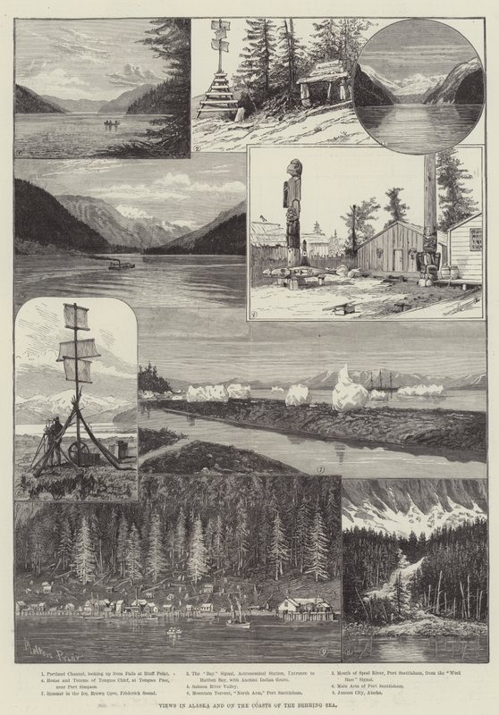 Views in Alaska and on the Coasts of the Behring Sea by Melton Prior