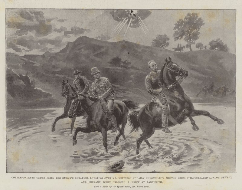 Correspondents Under Fire, the Enemy