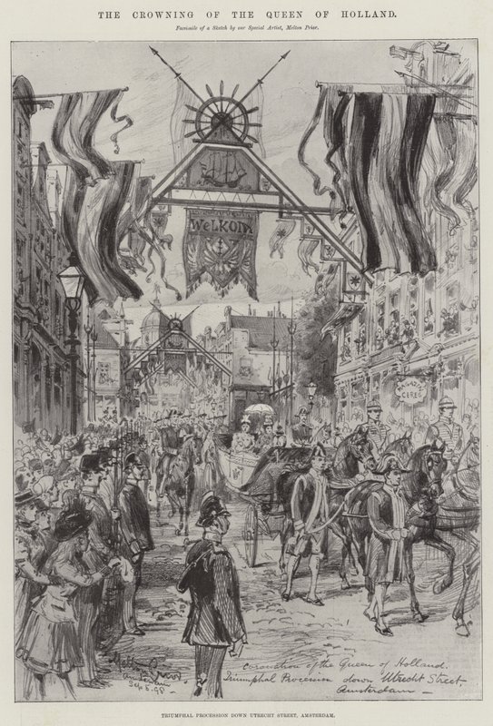 The Crowning of the Queen of Holland by Melton Prior