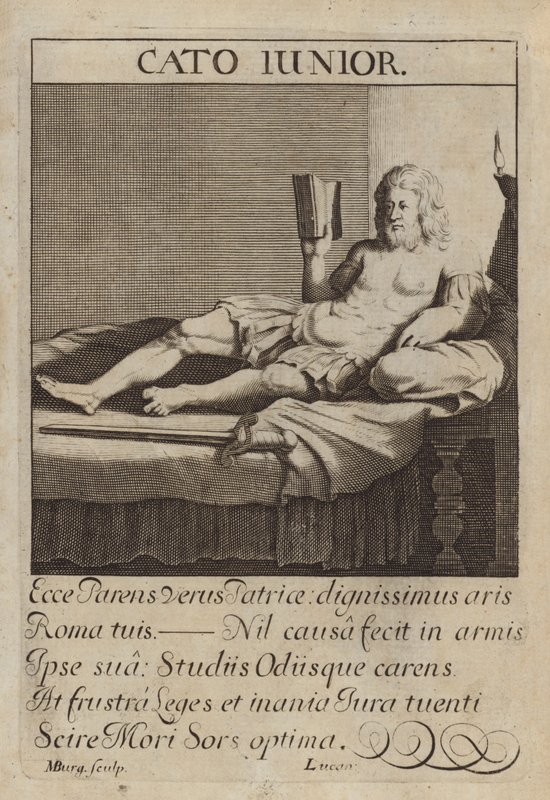 Cato the Younger, Roman statesman by Michael Burghers