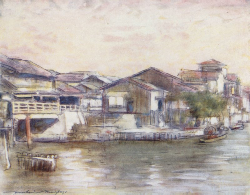 A Tranquil Water-way by Mortimer Ludington Menpes