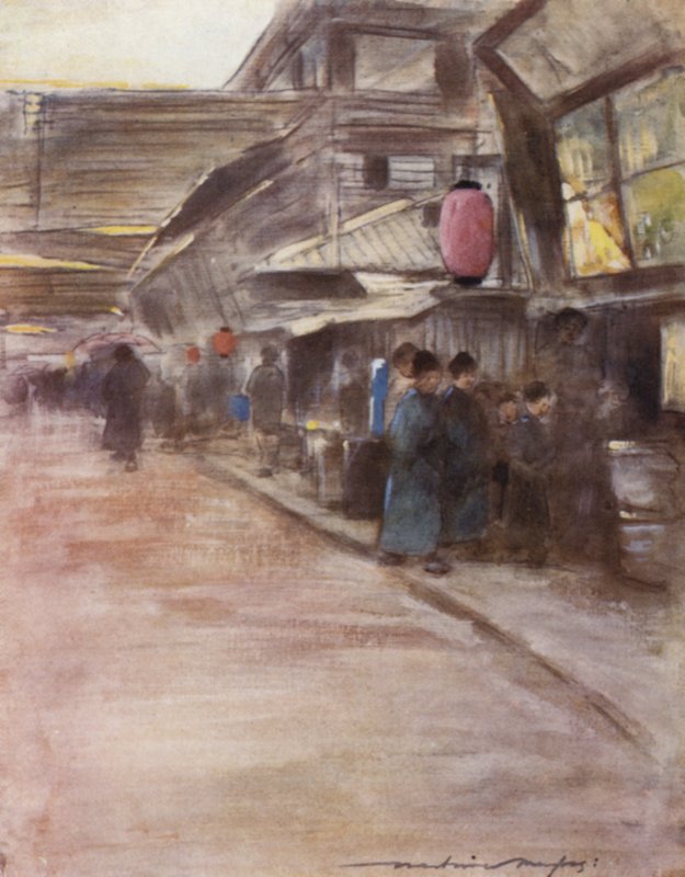 Apricot-Blossom Street by Mortimer Ludington Menpes