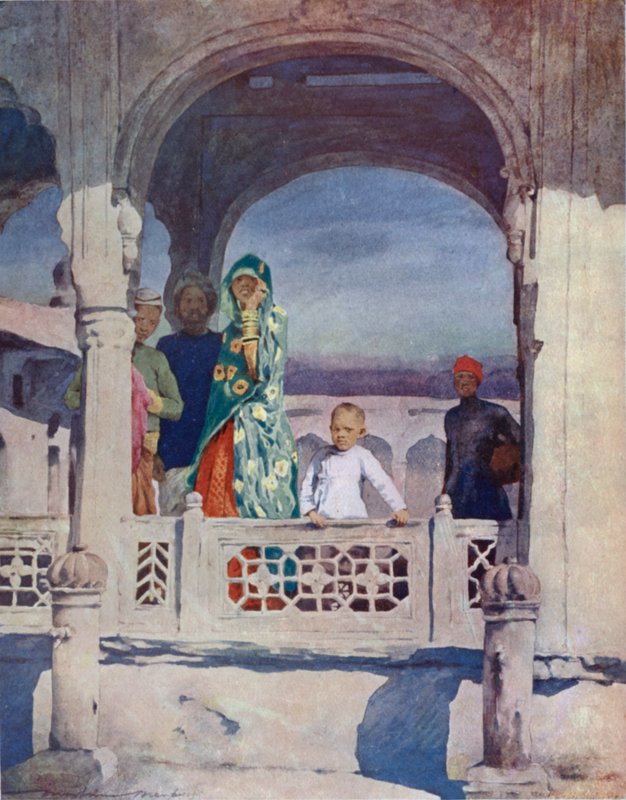 Watching the Pageant by Mortimer Ludington Menpes