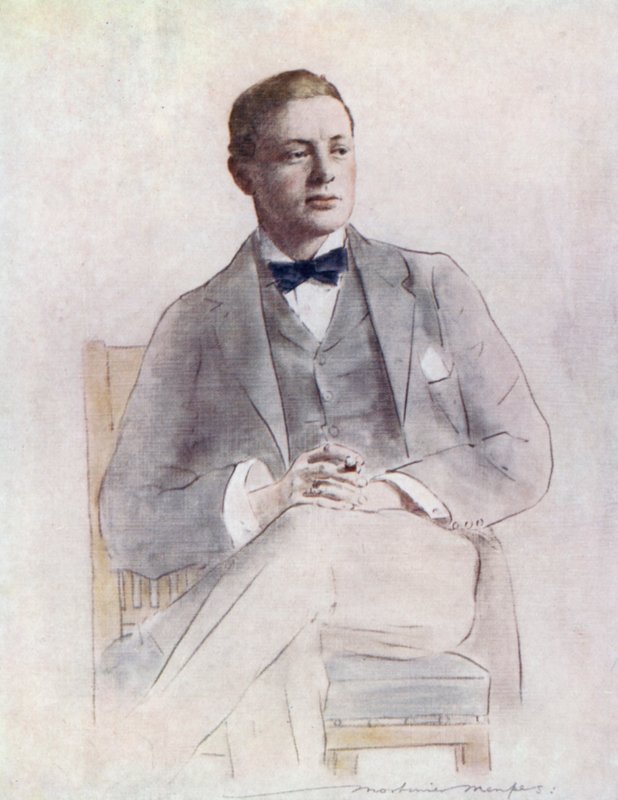 Winston Churchill by Mortimer Ludington Menpes